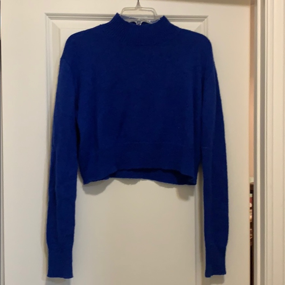 Royal Blue Crop Sweater